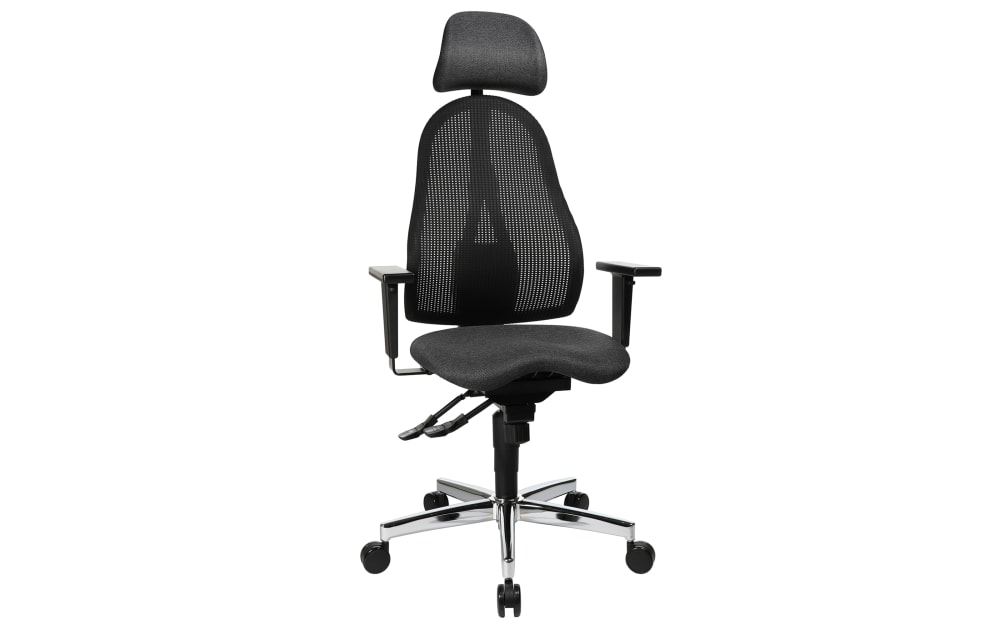 Topstar GmbH Bürostuhl Sitness Profi 650, anthrazit schwarz Polyester, Stahl