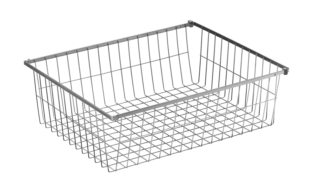 Jutzler Wäschekorb für Jutzler-Schränke, chromfarbig, Breite 43 cm Kunststoff, Metall 43,5 cm