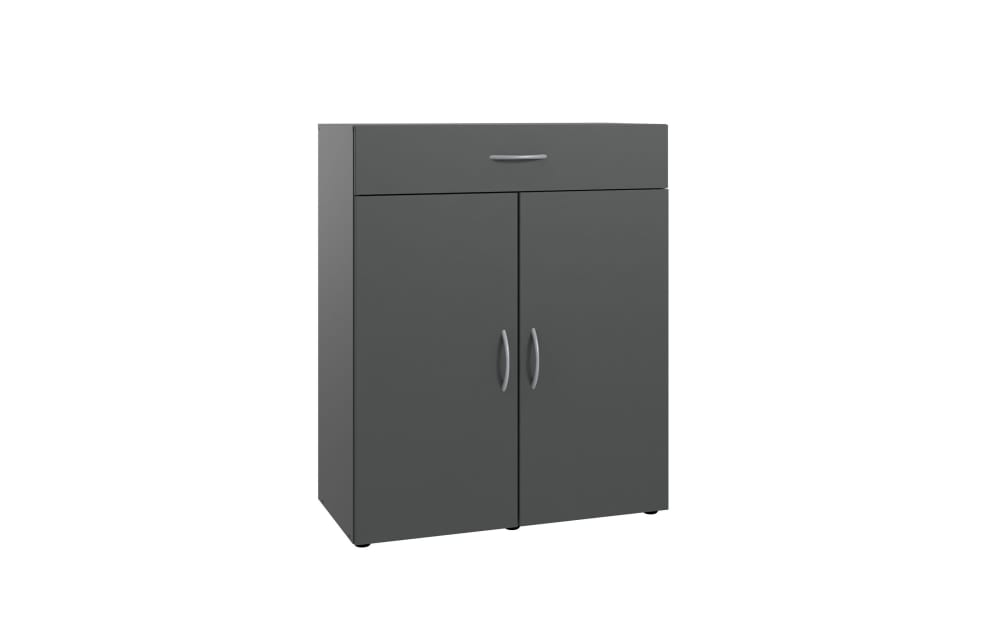wimex Kommode 332 Multiraumkonzept, graphit, 80 x 98 cm Kunststoff, MDF