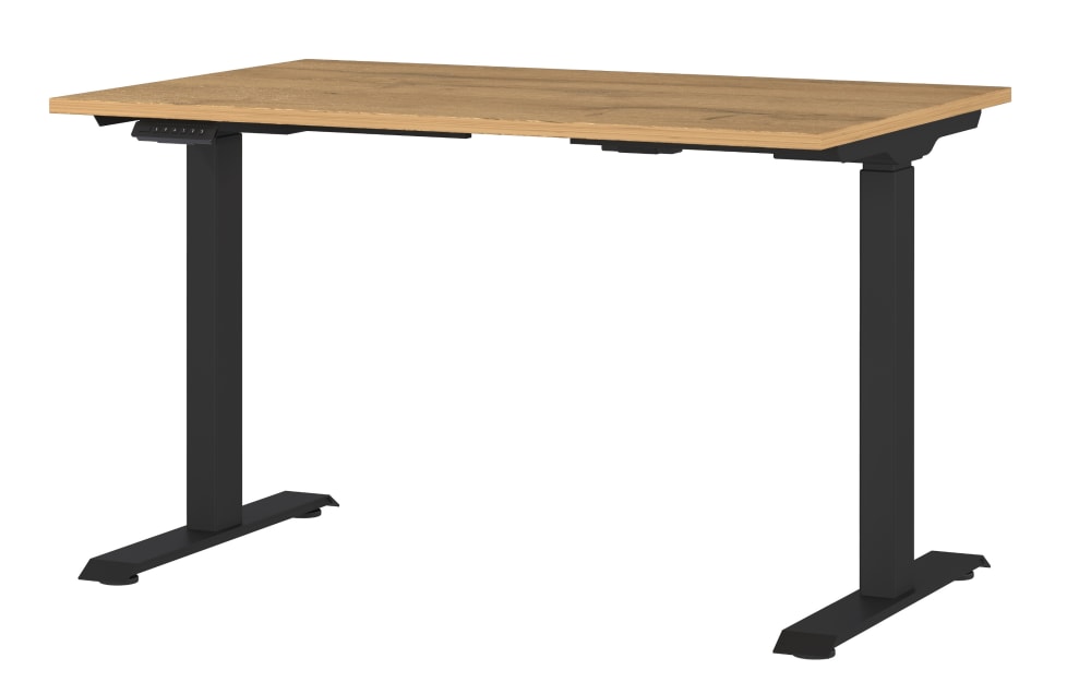 Germania Schreibtisch GW-JET, Grandson Eiche Nachbildung braun Holzdekor, Metall 120 cm