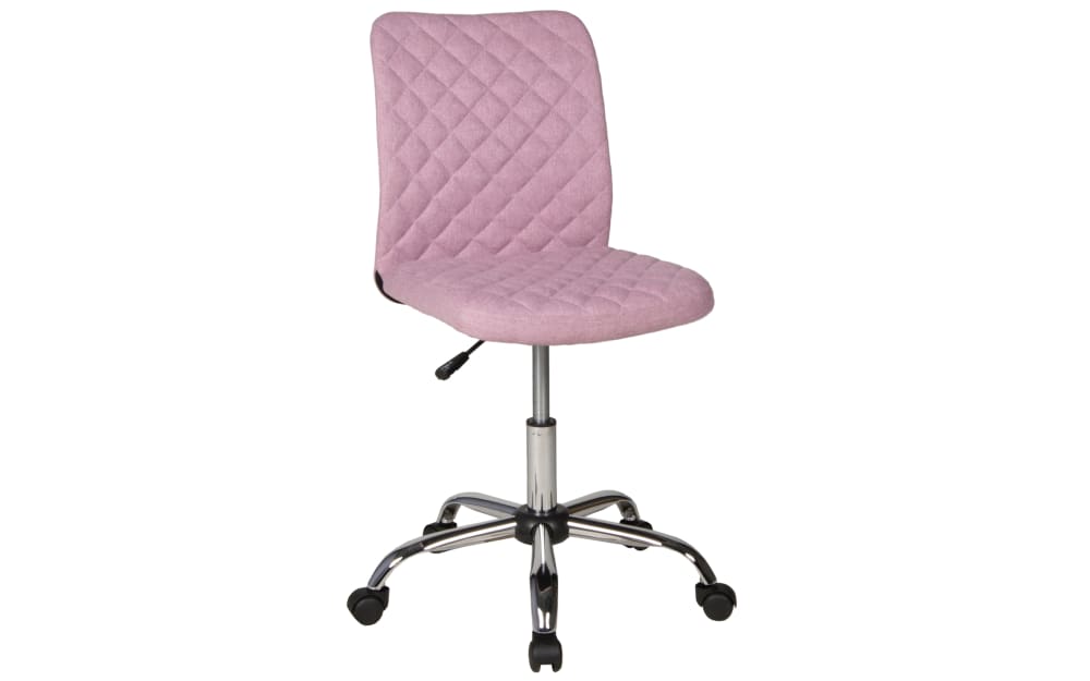 Duo Collection Bürostuhl Milo, rosa Stoff, Metall