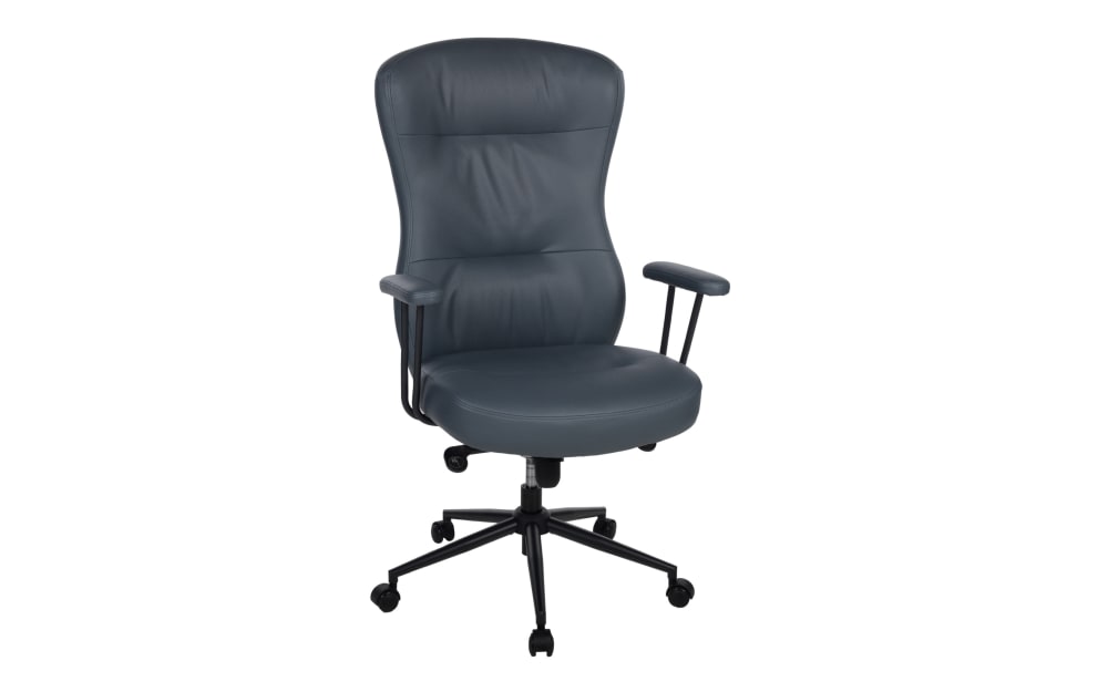 Duo Collection Bürostuhl Rio, blaugrau Stoff, Metall, Kunststoff