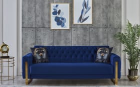 Kippsofa 3-Sitzer Crystal, blau, inkl. Kippfunktion