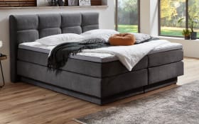 Boxspringbett BX2110 Portage, grau, 180 x 200 cm, Wendematratze Härtegrad 3 und 4