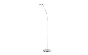 LED-Standleuchte Dent, nickel matt, 1-flammig, 150 cm