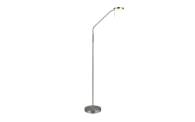 LED-Standleuchte Moreno, Nickel, inkl. Touch Dimmer 