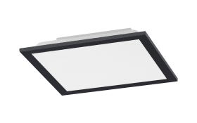 LED-Deckenleuchte Flat, schwarz, 29,5 cm