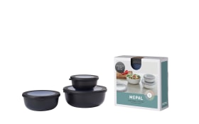 Multischüssel Set Cirqula in nordic black, 3-teilig