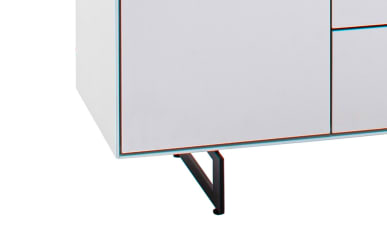 Metallfüße für Highboard, anthrazit 