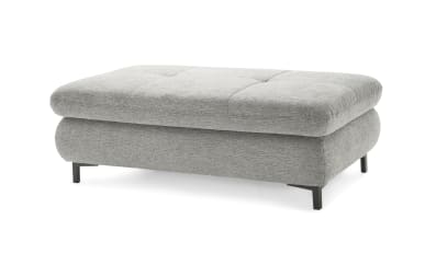XXL Hocker in grey, inklusive Aufklapp-Funktion B/H/T ca. 129 x 47 x 64 cm