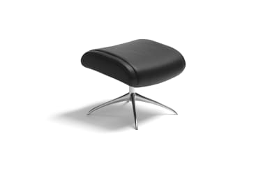 Hocker Paris in Batick black mit Star Gestell