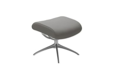 Hocker London High Back (M) in Paloma silver grey