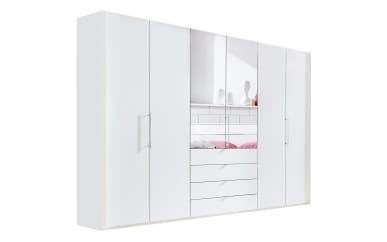 Falttürenkleiderschrank Loft, alpinweiß, 300 x 236 cm