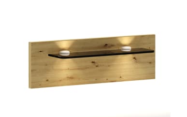 Nachtkonsolenpaneelpaar, 2 Stück, mit Rauchglasboden,  60 cm