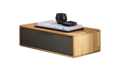 Nachttisch WSM 1600 rechts, Wildeiche massiv/cubanit, 67 x 44 cm
