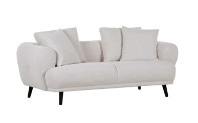 Sofa 2-Sitzer Sixten, grau, inkl. Kissen 