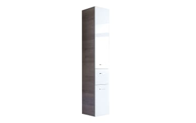 Hochschrank Bern in optiwhite Glas-San Remo Eiche Nachbildung