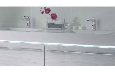 LED-Zusatzbeleuchtung für Waschtischunterschrank Leonardo 109, 166 x 1 x 47 cm