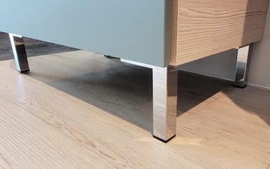 Sockelfußset A-Plan, chrom, 4-teilig