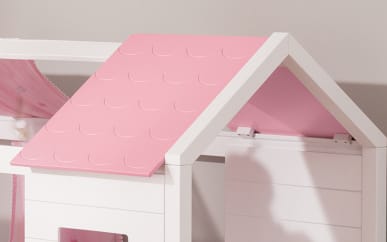 2er-Set Dachschindeln für Tiny House, rosa