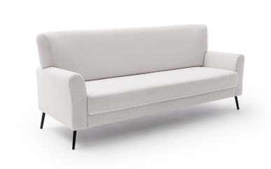 Sofa 3 Sitzer Amadeo, silber/beige