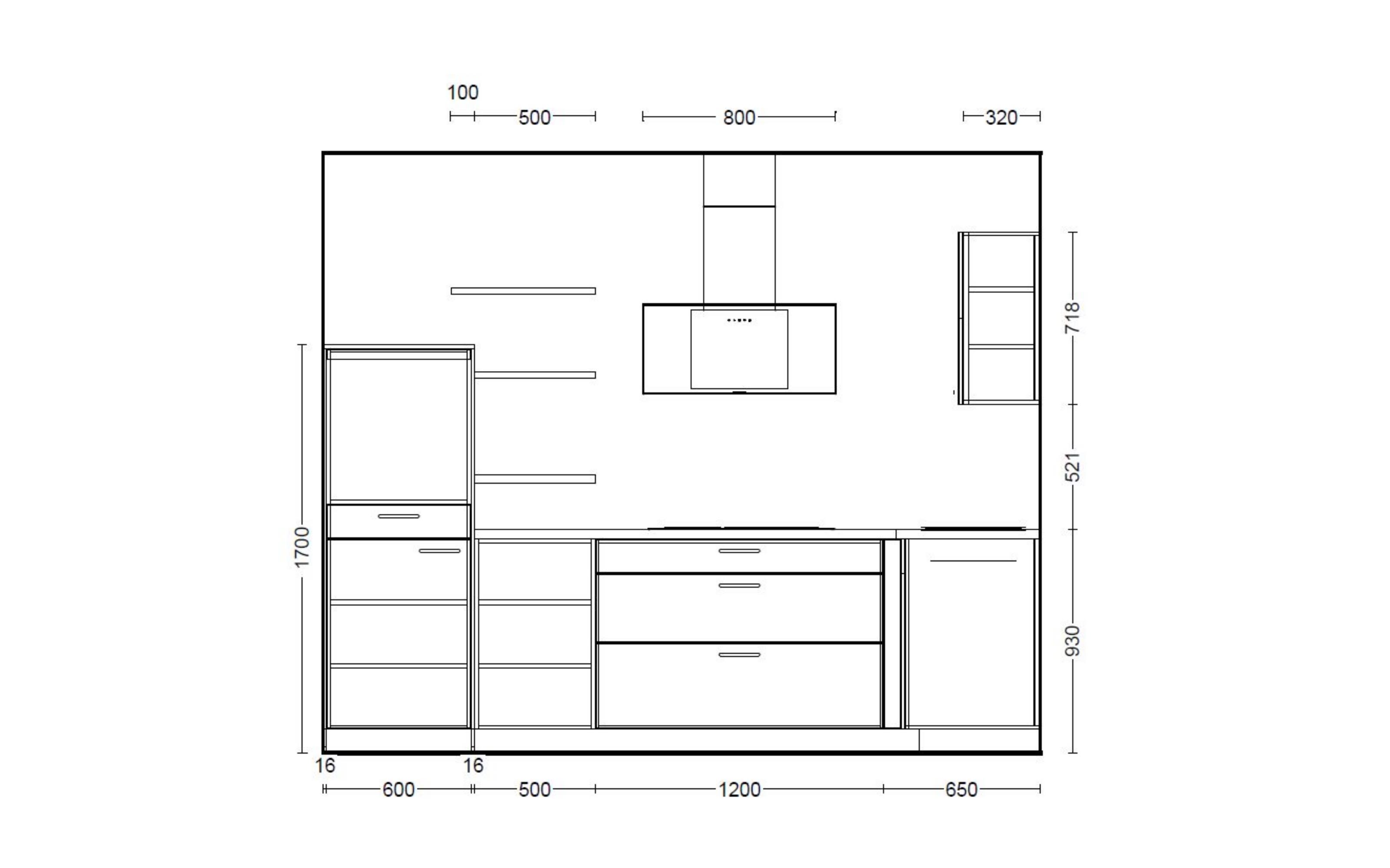 Einbauküche Laser/Structura, steingrau Lack matt, inkl. Elektrogeräte