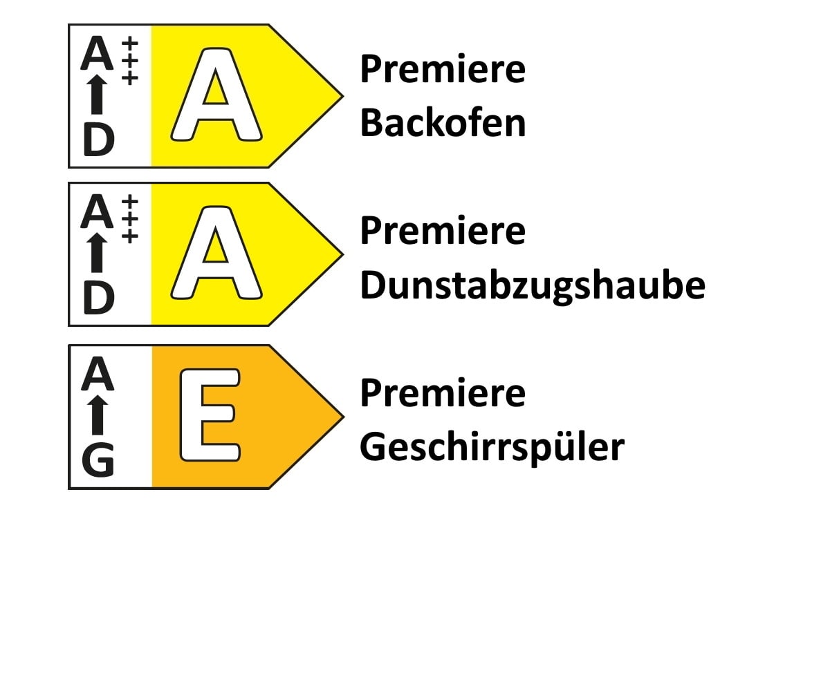 Einbauküche Touch/Structura, hellblau, Eiche Havanna Nachbildung, inkl. Elektrogeräte