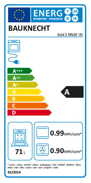 Einbauküche Easytouch, alpinweiß, inkl. Bauknecht Elektrogeräte