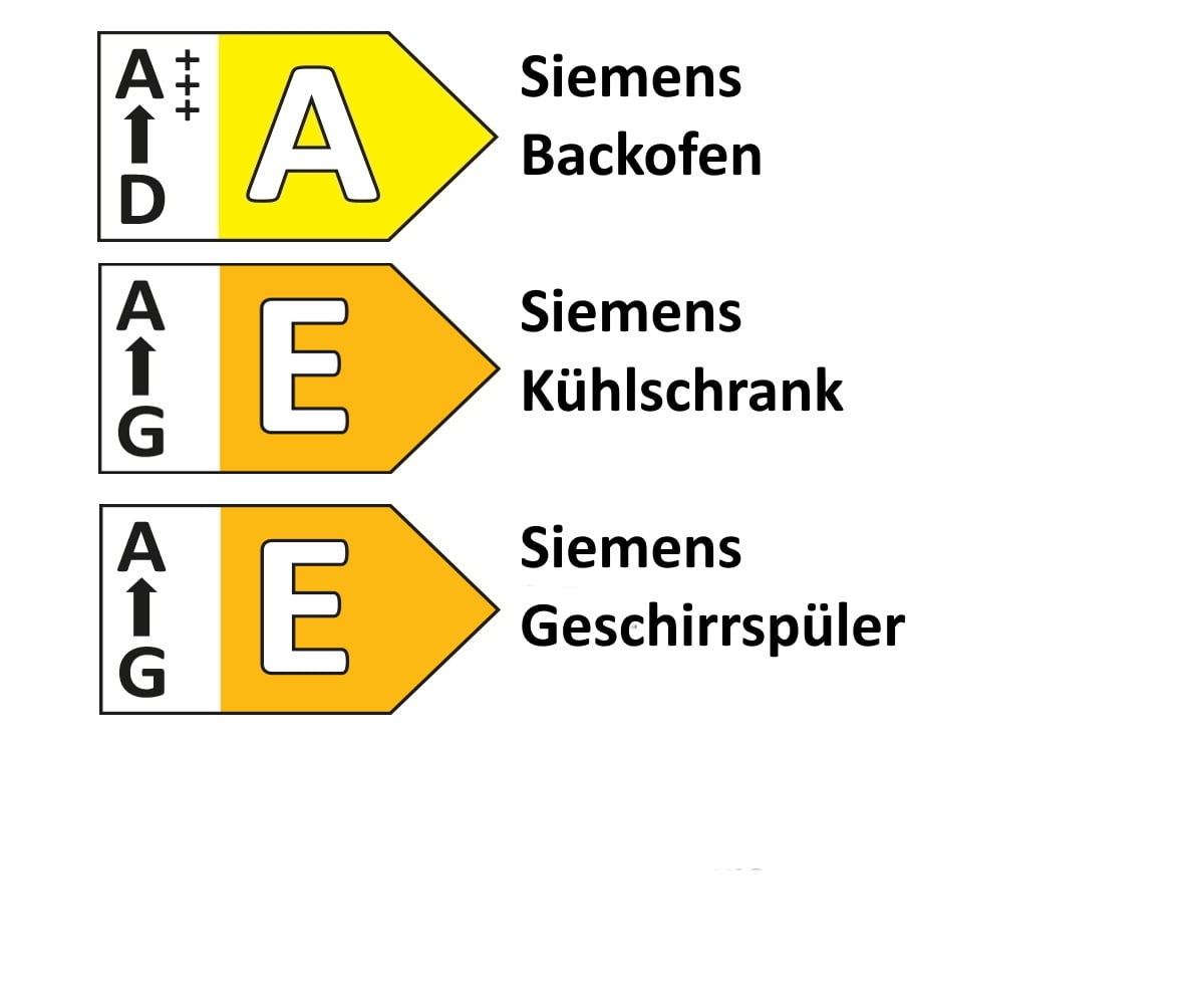 Einbauküche Stadum, Eiche Sierra Nachbildung, inkl. Siemens Elektrogeräte