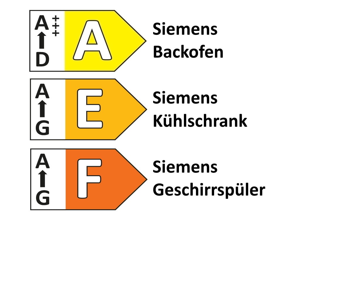 Einbauküche Esilia/Rosian, rostrot, inkl. Siemens Elektrogeräte