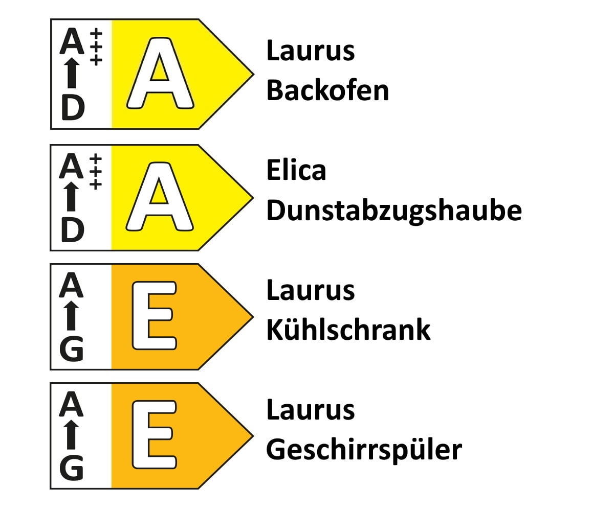 Einbauküche Flash, seidengrau hochglanz/Eiche Sierra Nachbildung, inkl. Elektrogeräte