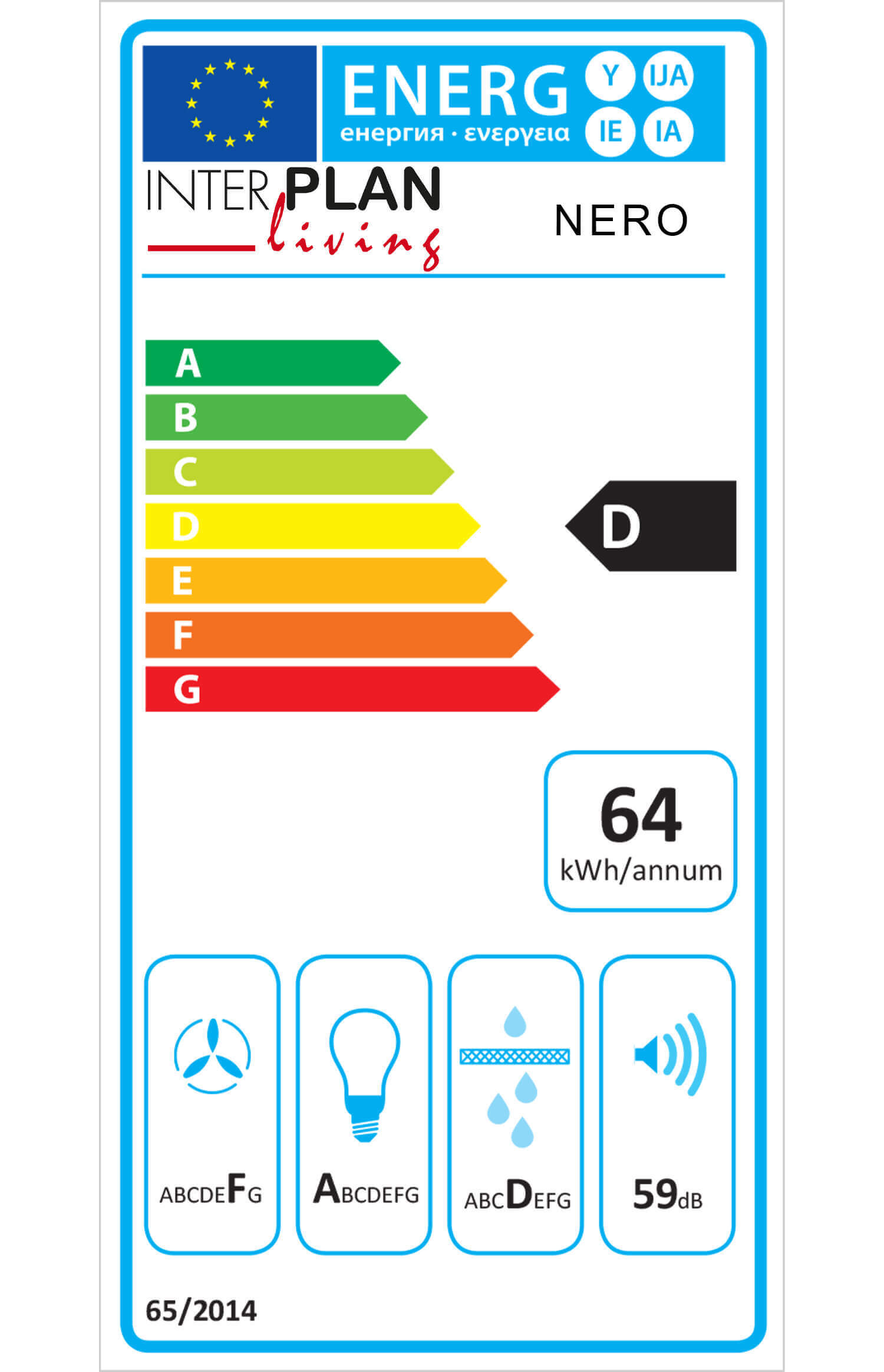 Einbauküche Wida, anthrazit, inkl. Elektrogeräte