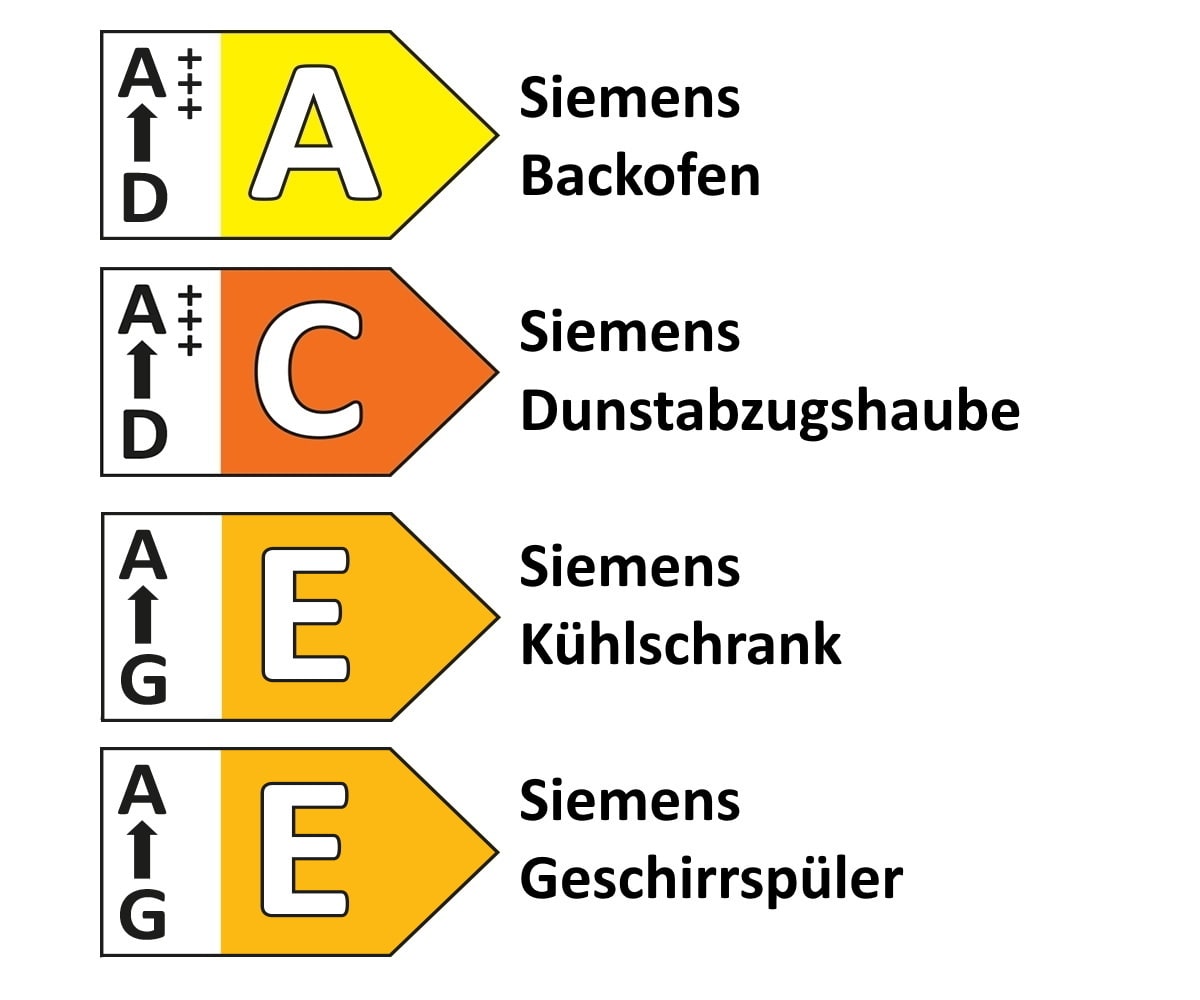 Einbauküche Perfect Soft/Merkur, perlgrau, inkl. Siemens Elektrogeräte