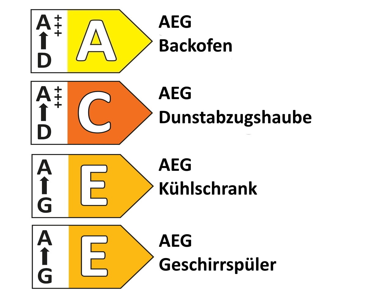 Einbauküche Perfect Soft/Merkur, perlgrau, inkl. AEG Elektrogeräte