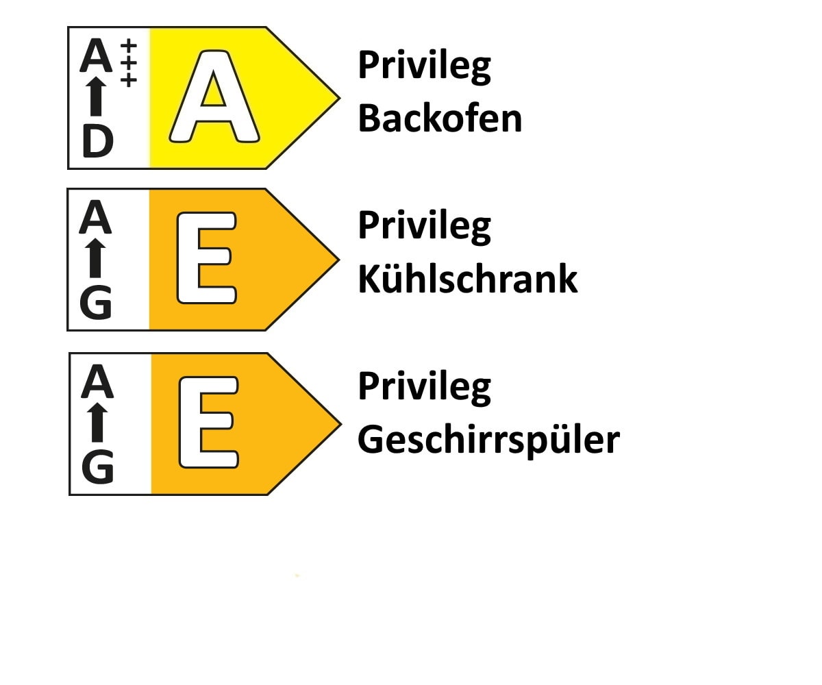 Einbauküche Roma, graphit ultramatt, inkl. Privileg Elektrogeräte