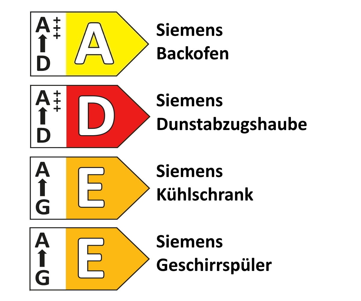 Einbauküche Ravenna, creme magnolie, inkl. Siemens Elektrogeräte