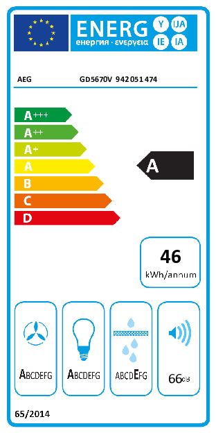 Einbauküche Uno, graphit, inkl. AEG Elektrogeräte