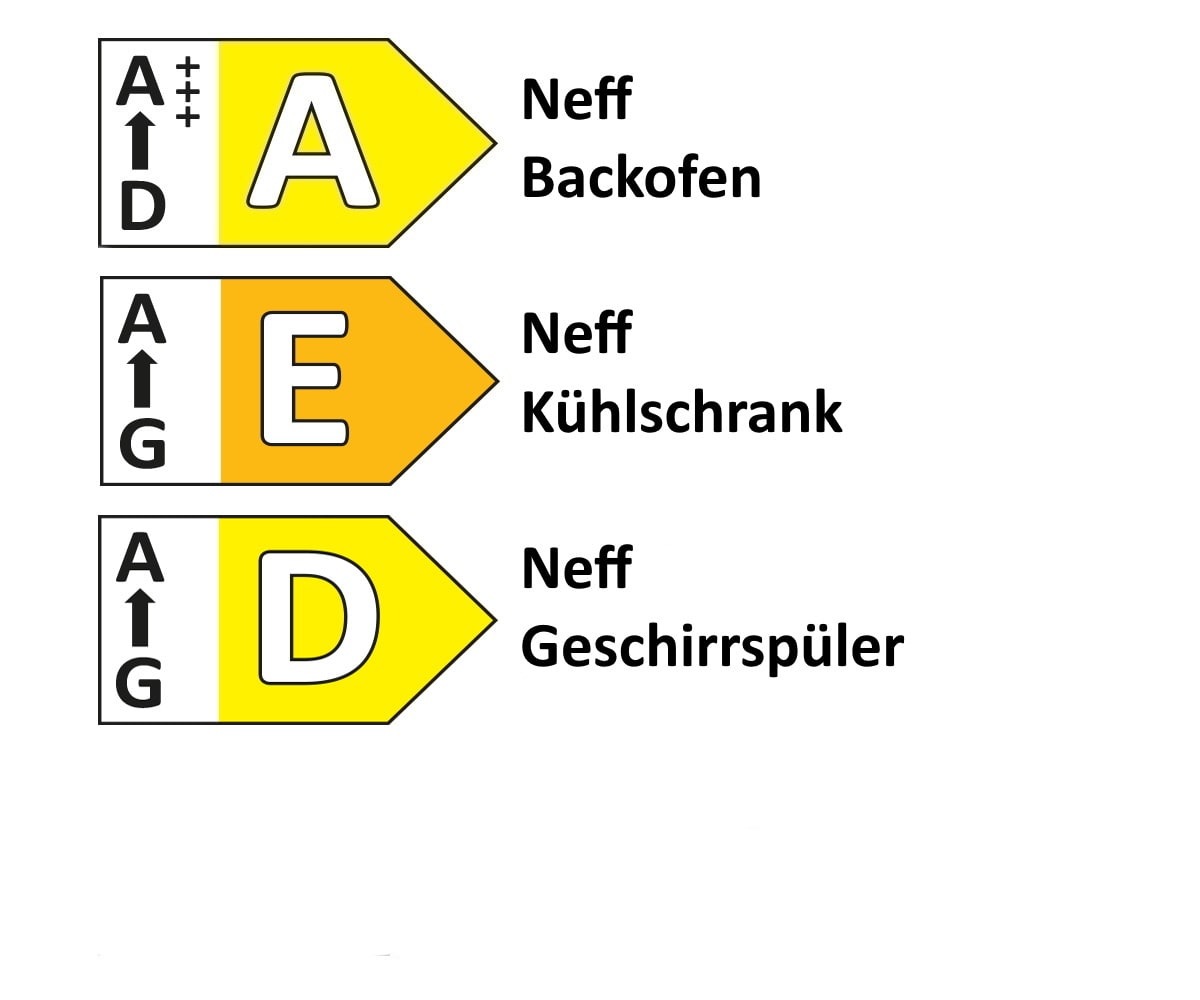 Einbauküche Perfect Soft, satin, inkl. Neff Elektrogeräte