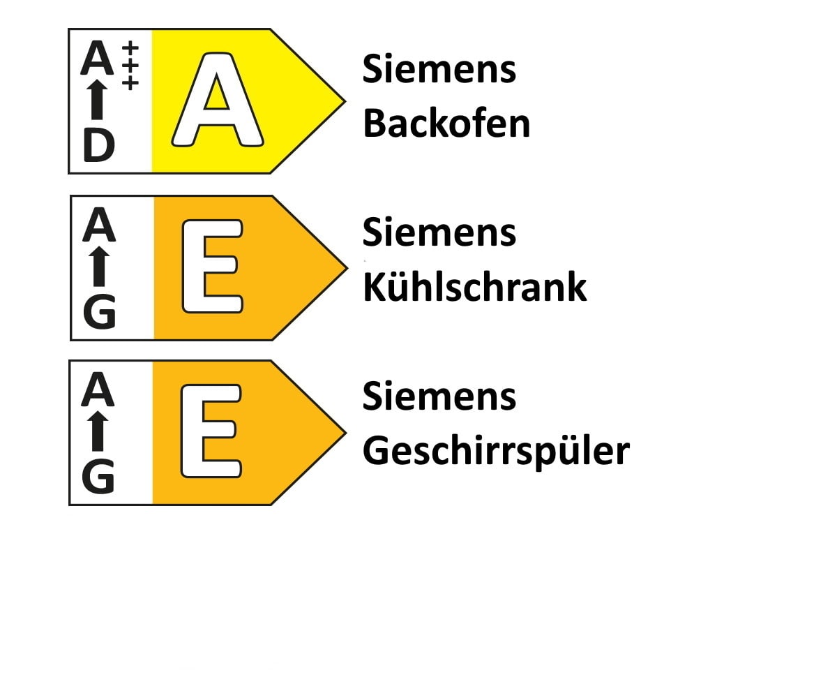 Einbauküche Forst/Rosian, sand/Nussbaum Nachbildung, inkl. Siemens Elektrogeräte