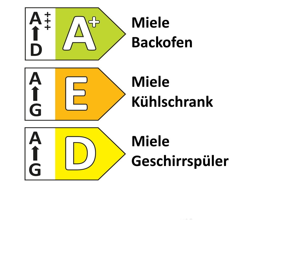 Einbauküche Stadum, Eiche Sierra Nachbildung, inkl. Miele Elektrogeräte