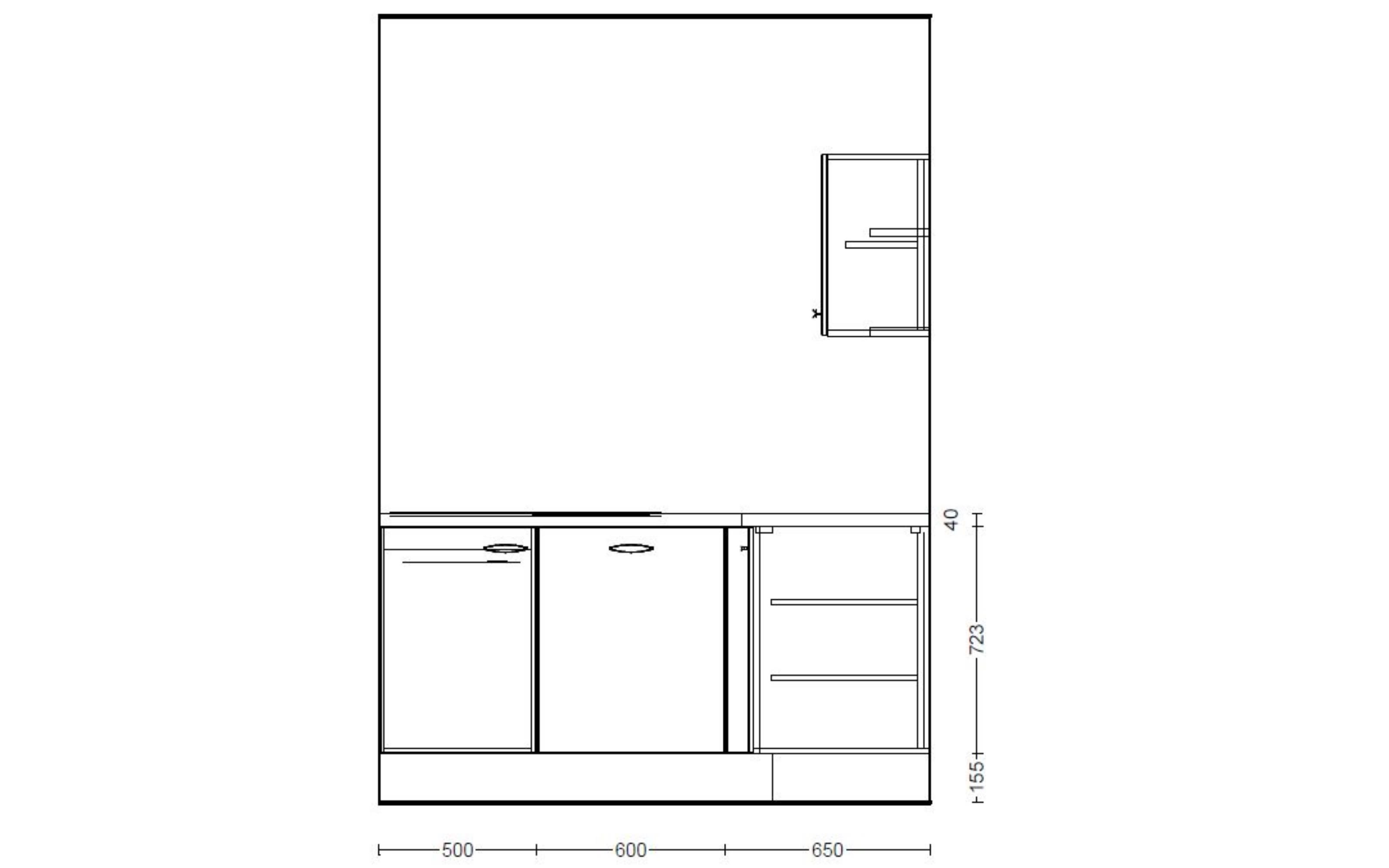 Einbauküche IP 1200, magnolienweiß, inkl. Privileg Elektrogeräte