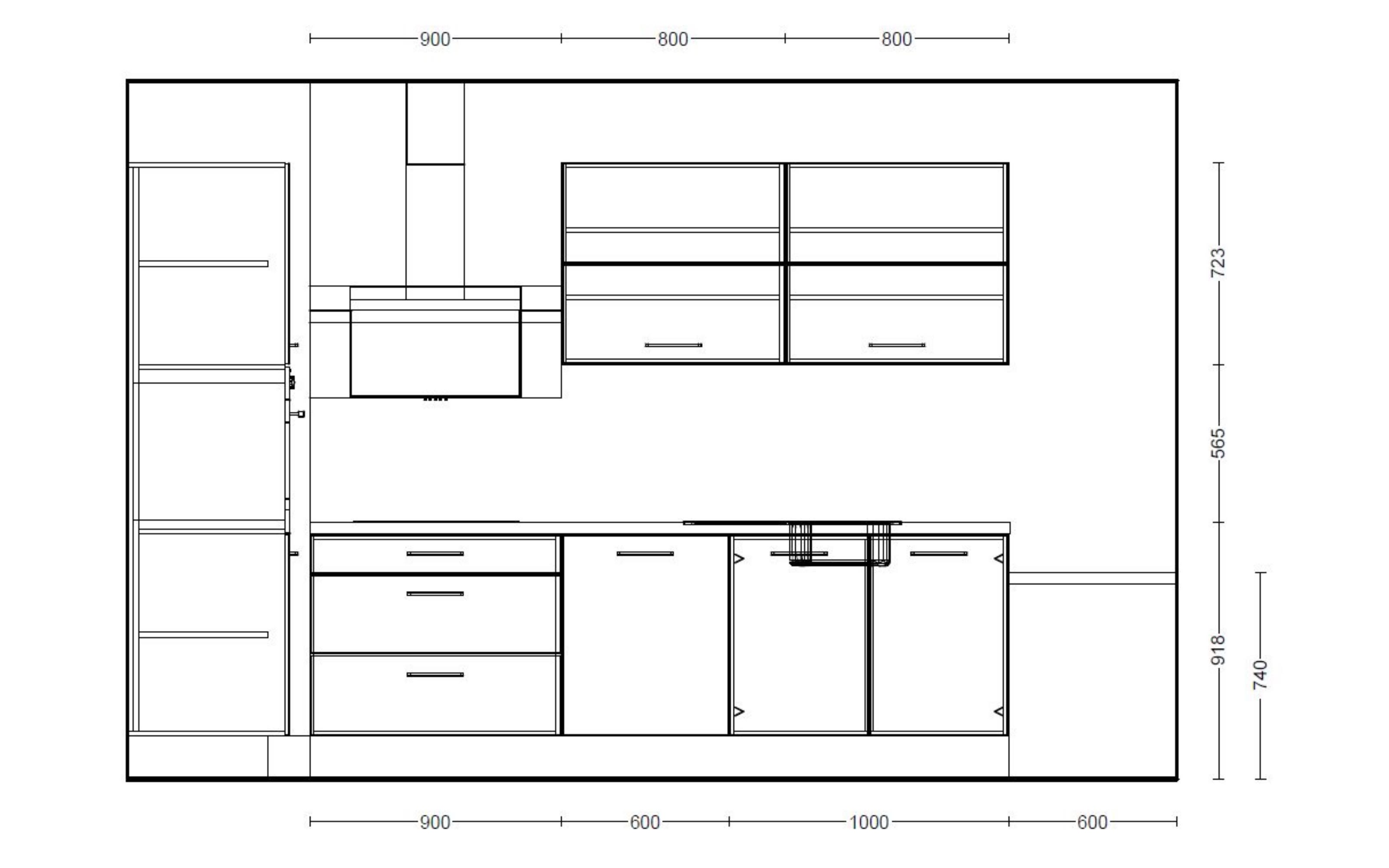 Einbauküche IP 1200, magnolienweiß matt, inkl. AEG Elektrogeräte