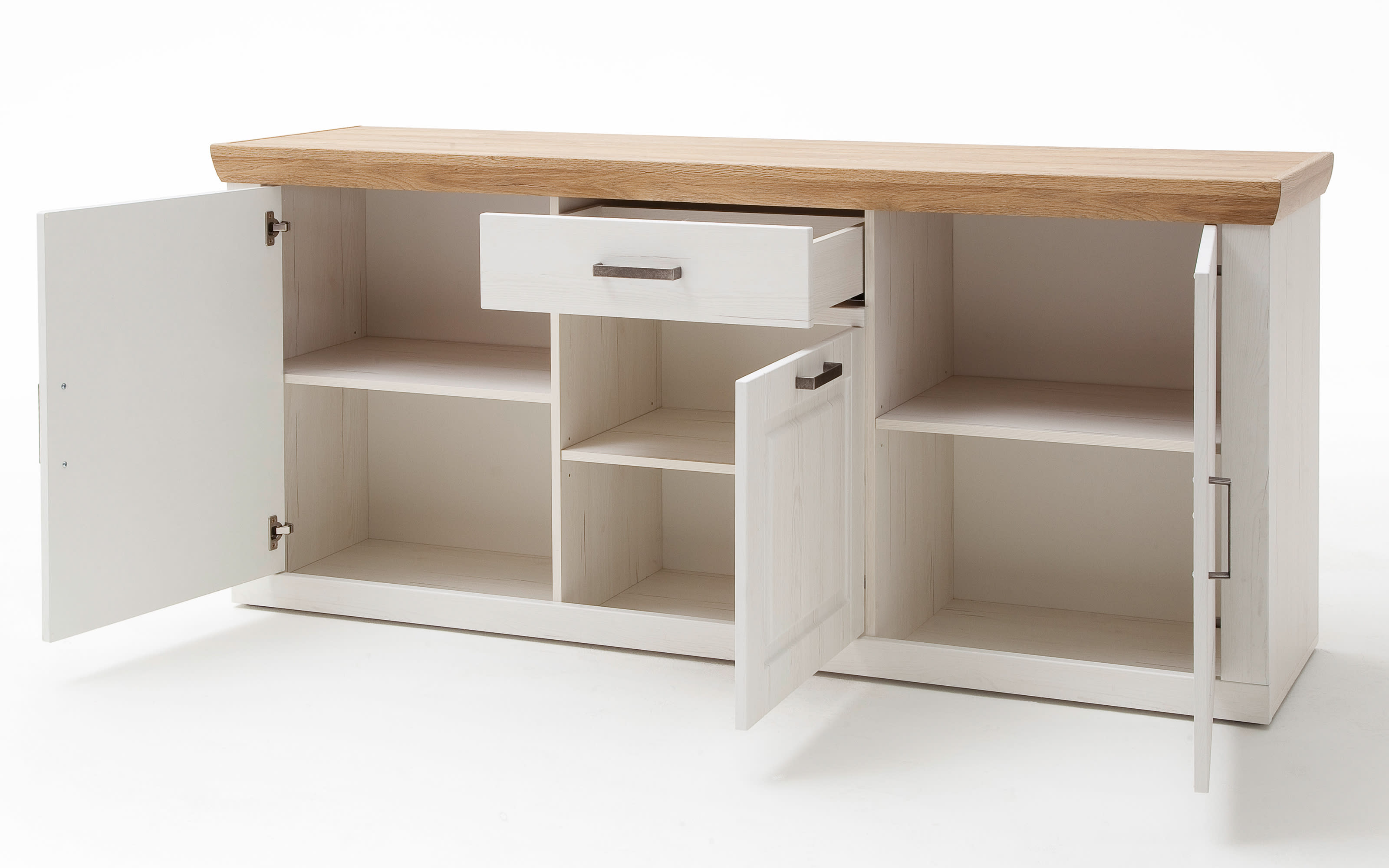 Sideboard Brixen, Pinie Aurelio-Nachbildung, Grandson Oak-Nachbildung