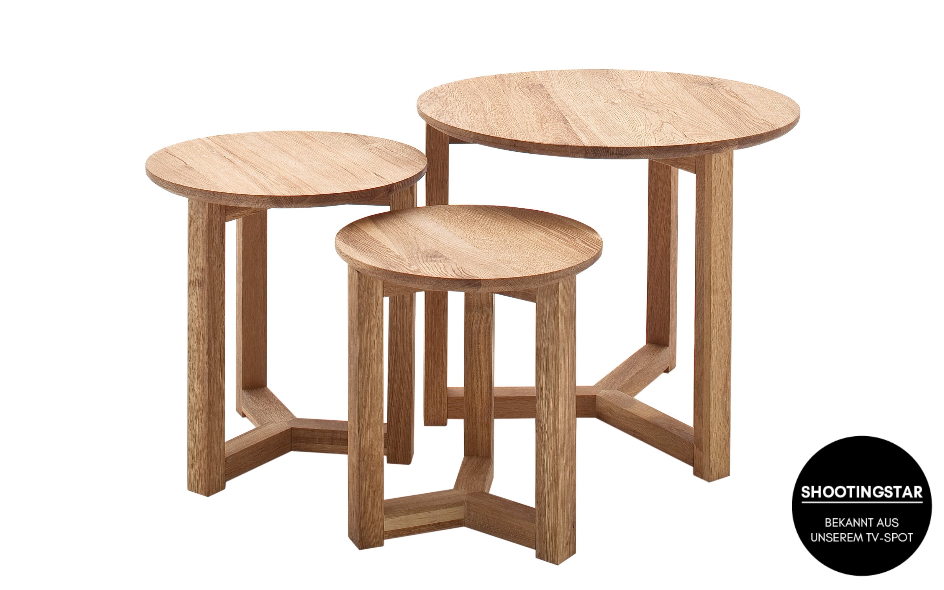 Couchtisch Faye, Asteiche massiv