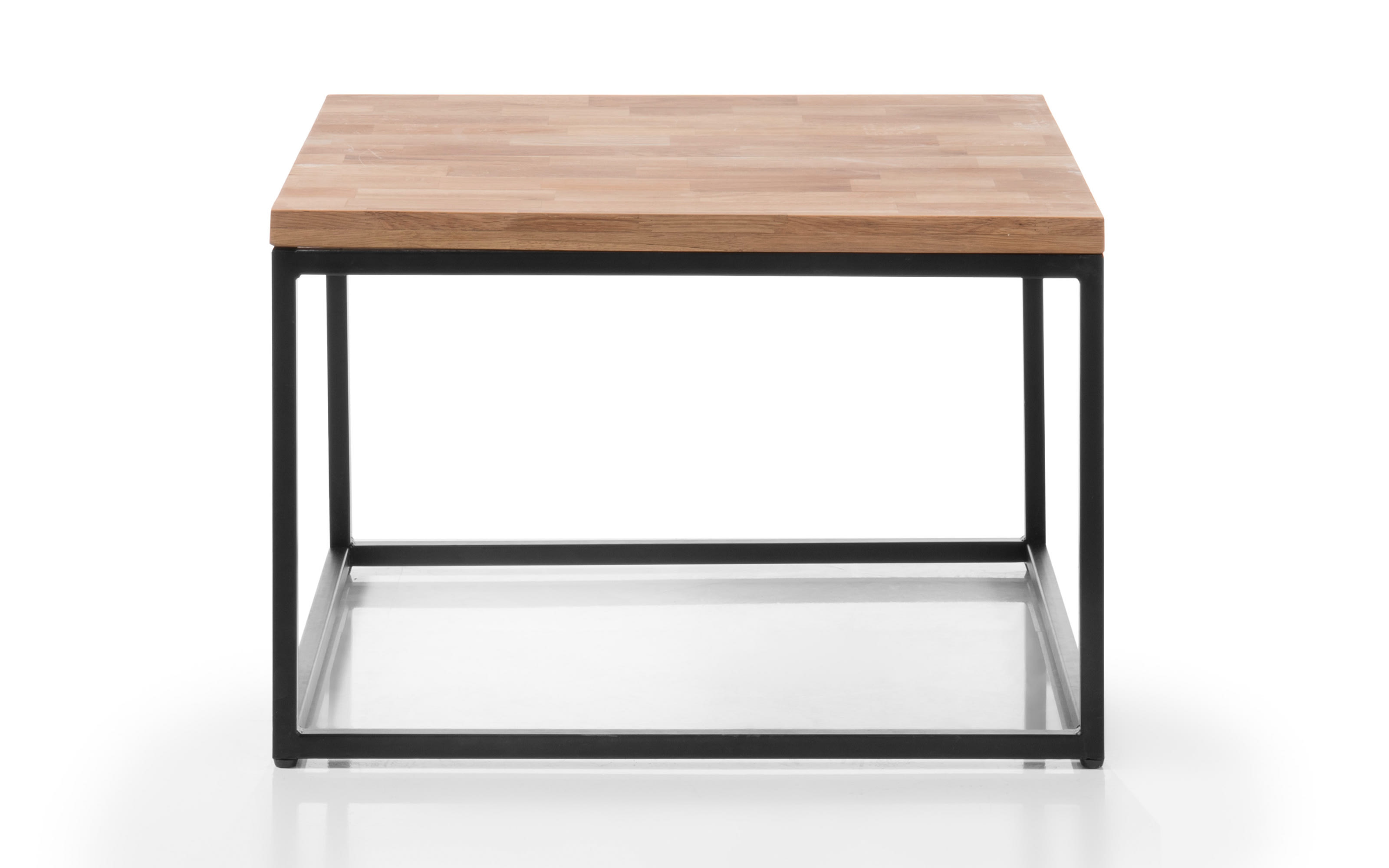 Couchtisch Sakura II, Asteiche massiv, schwarz lackiert