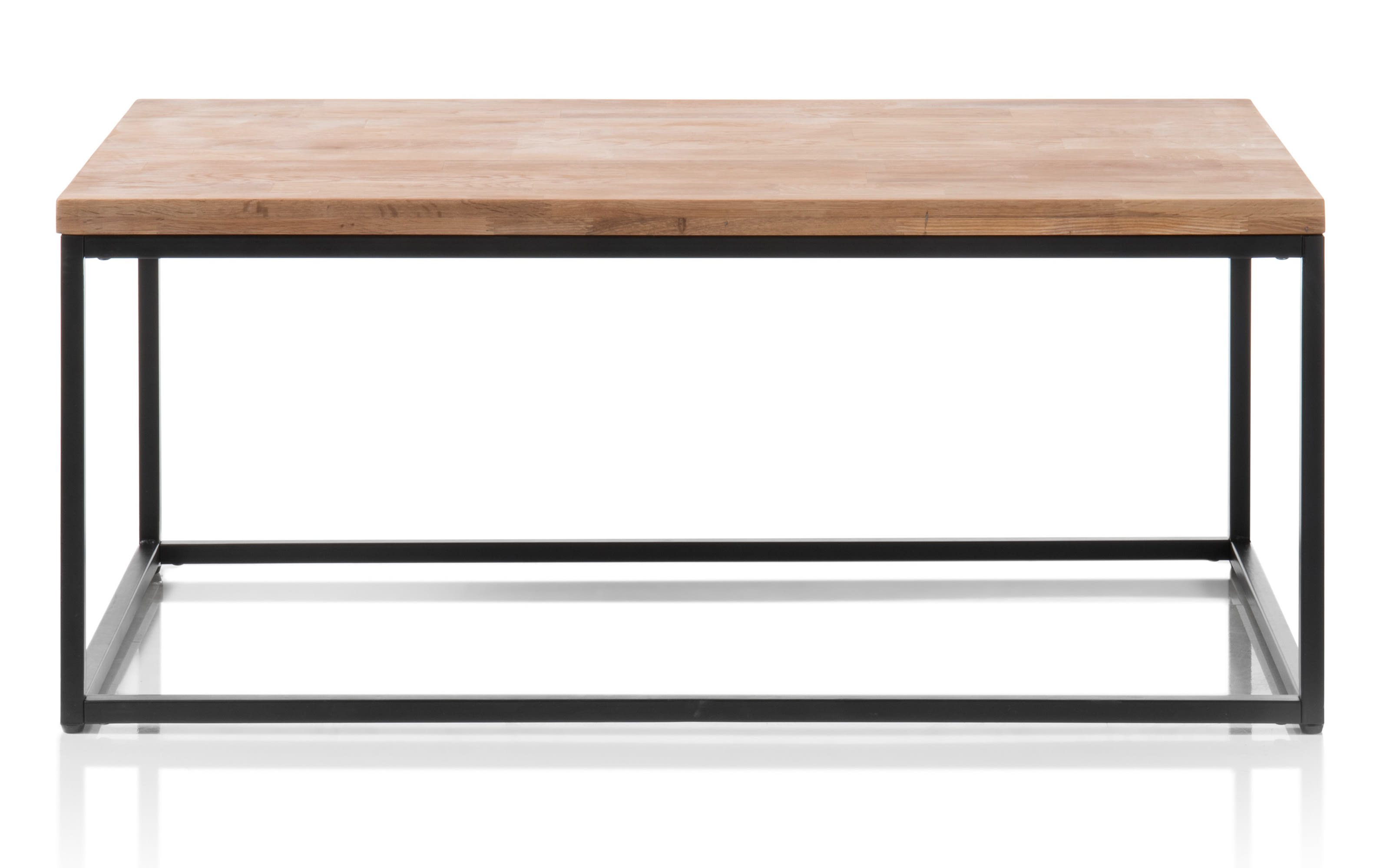 Couchtisch Sakura III, Asteiche massiv, schwarz lackiert