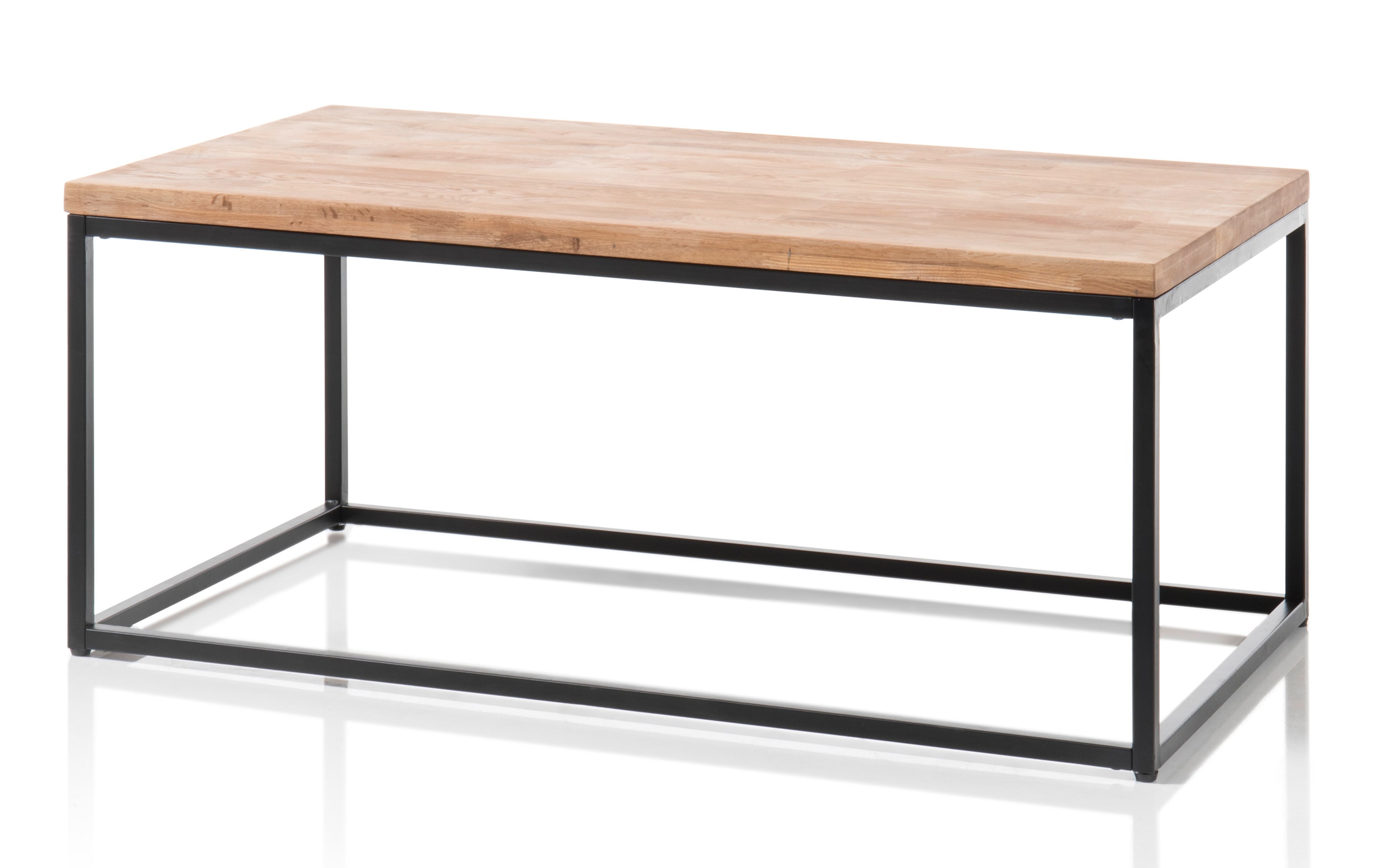 Couchtisch Sakura III, Asteiche massiv, schwarz lackiert