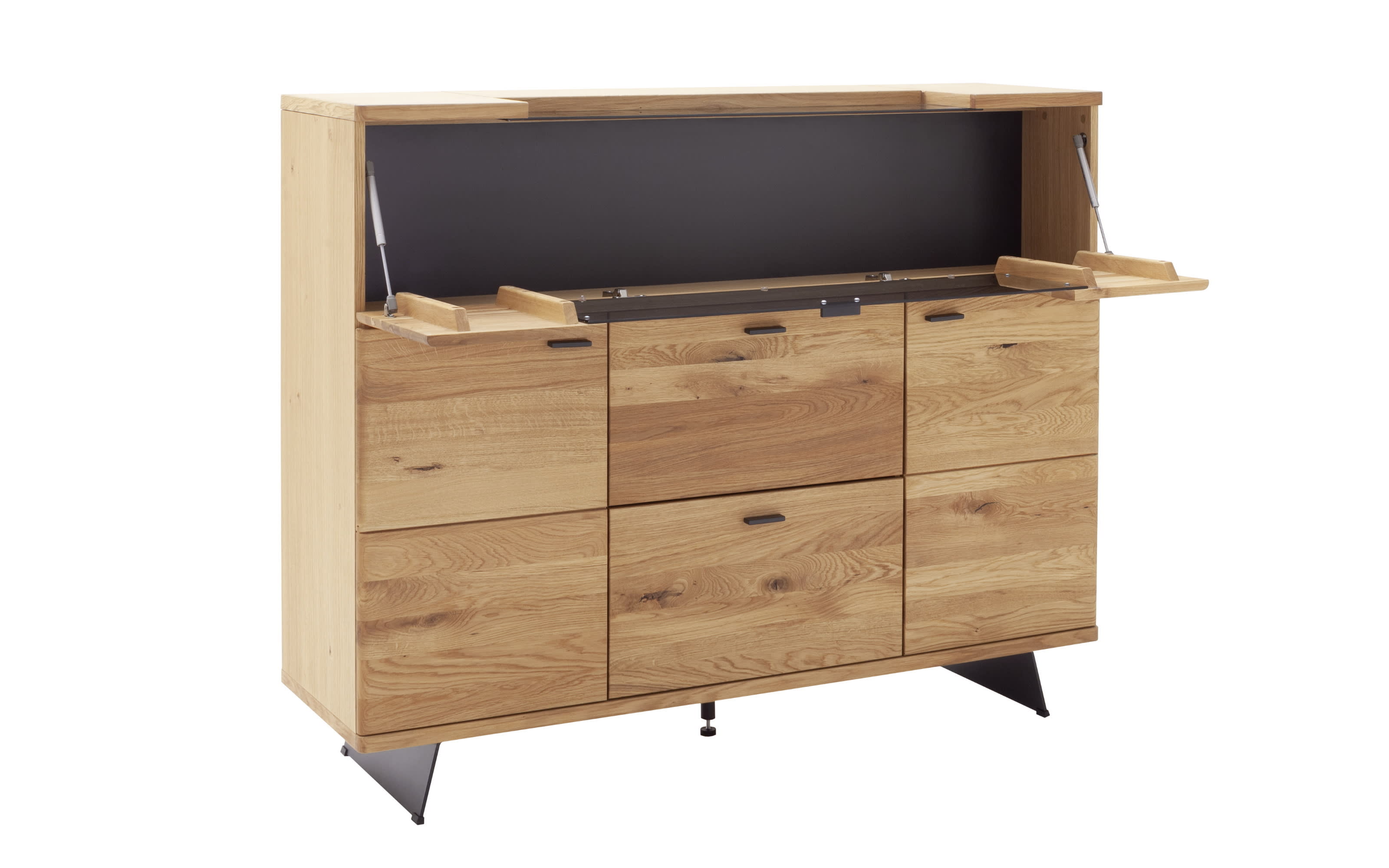 Highboard Brest, Wildeiche massiv