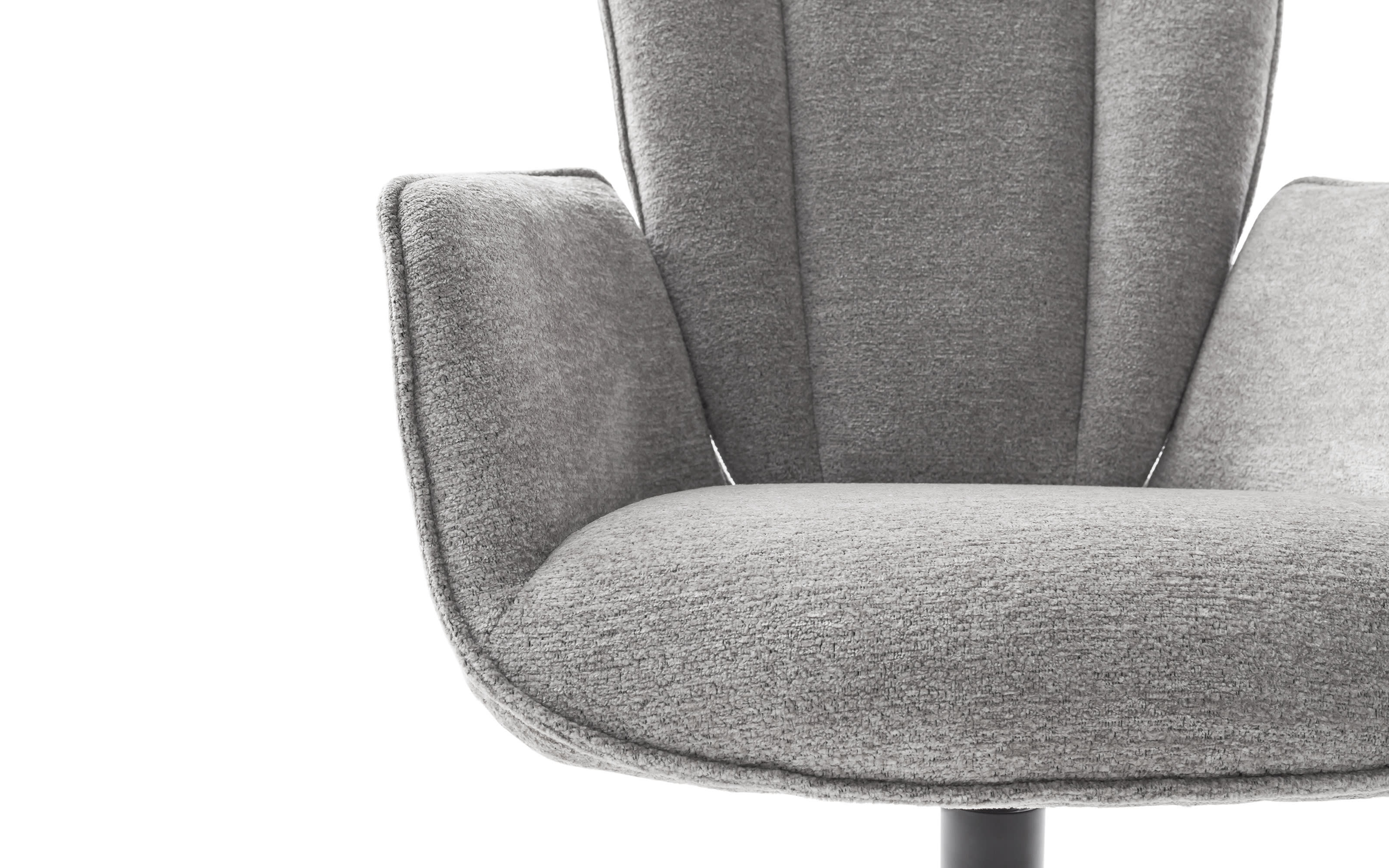 Stuhl Amber 2, grau, inkl. Drehfunktion