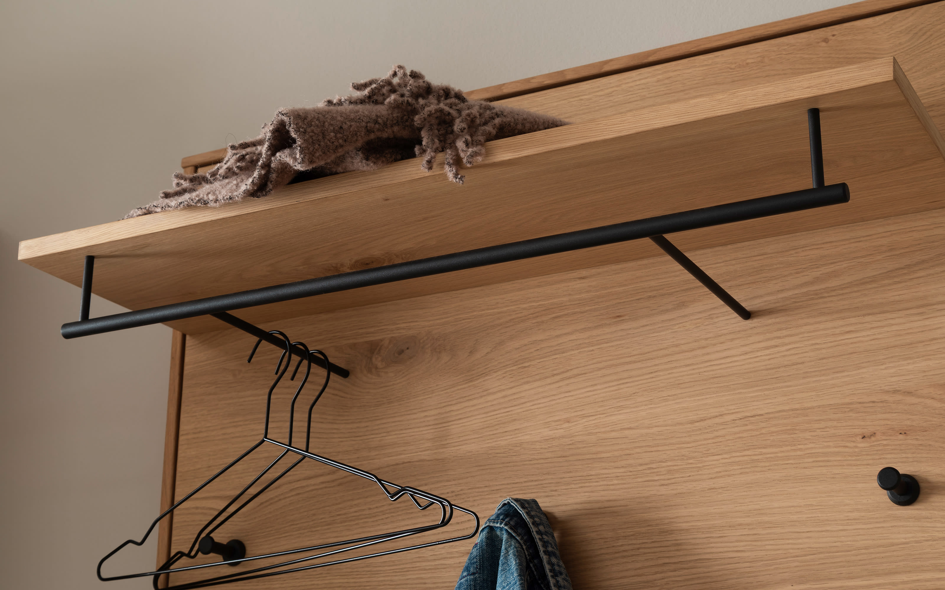 Garderobenkombination Binz, holz